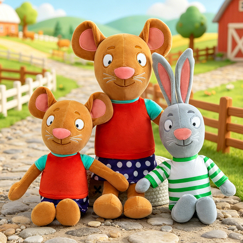 Kids Education Movies - 30/60cm Urocze pluszaki Pip i Posy,