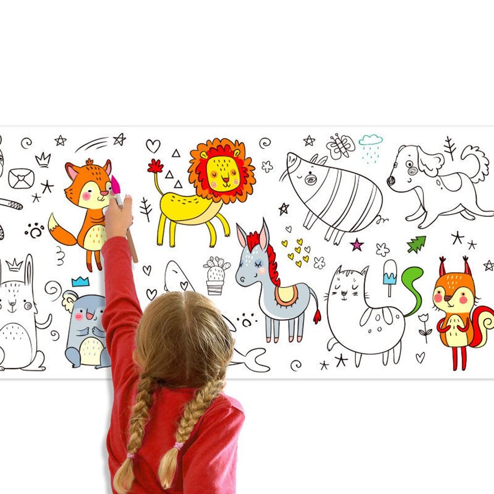 Kids Education Laptop - Naklejka ścienna Graffiti Rolki Papier do