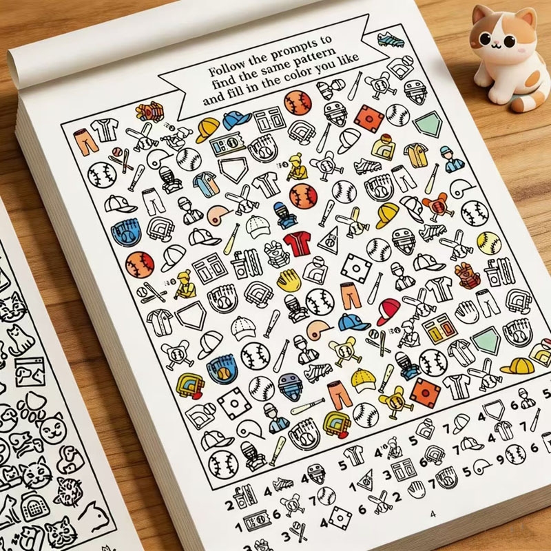 Kids Education Activities - 32-stronne książeczka z ćwiczeniami: Znajdź i