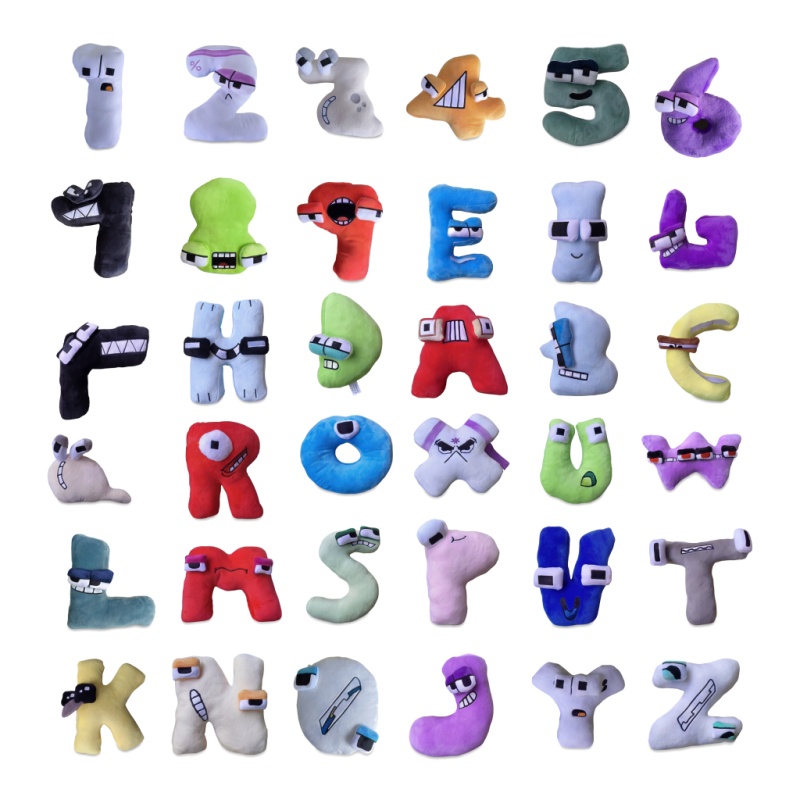 Kids Education Movies - 26 szt. Zestaw pluszowych zabawek z