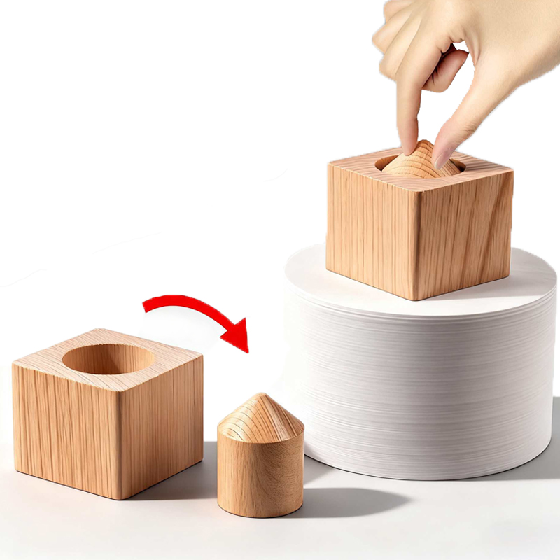 Brain Teaser Cube - Niezwykłe drewniane klocki, trudne do rozwiązać,