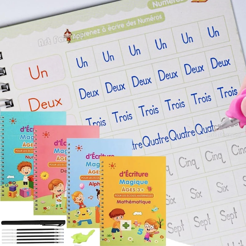 Kids Education Laptop - Magiczna francuska książka do kopiowania Groove