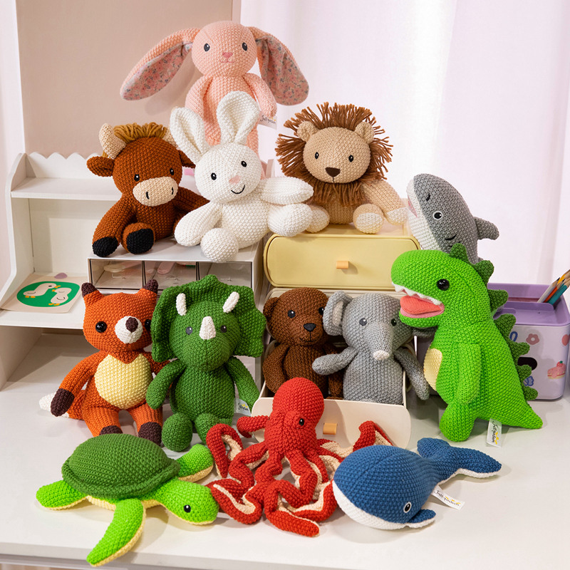 Kids Education Movies - Urocze, dziergane pluszaki: misie, króliki, słonie,