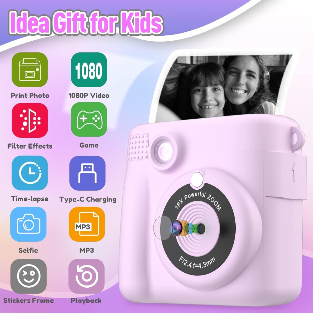 Natychmiastowy aparat fotograf – Kids Educational Videos recenzja i cena