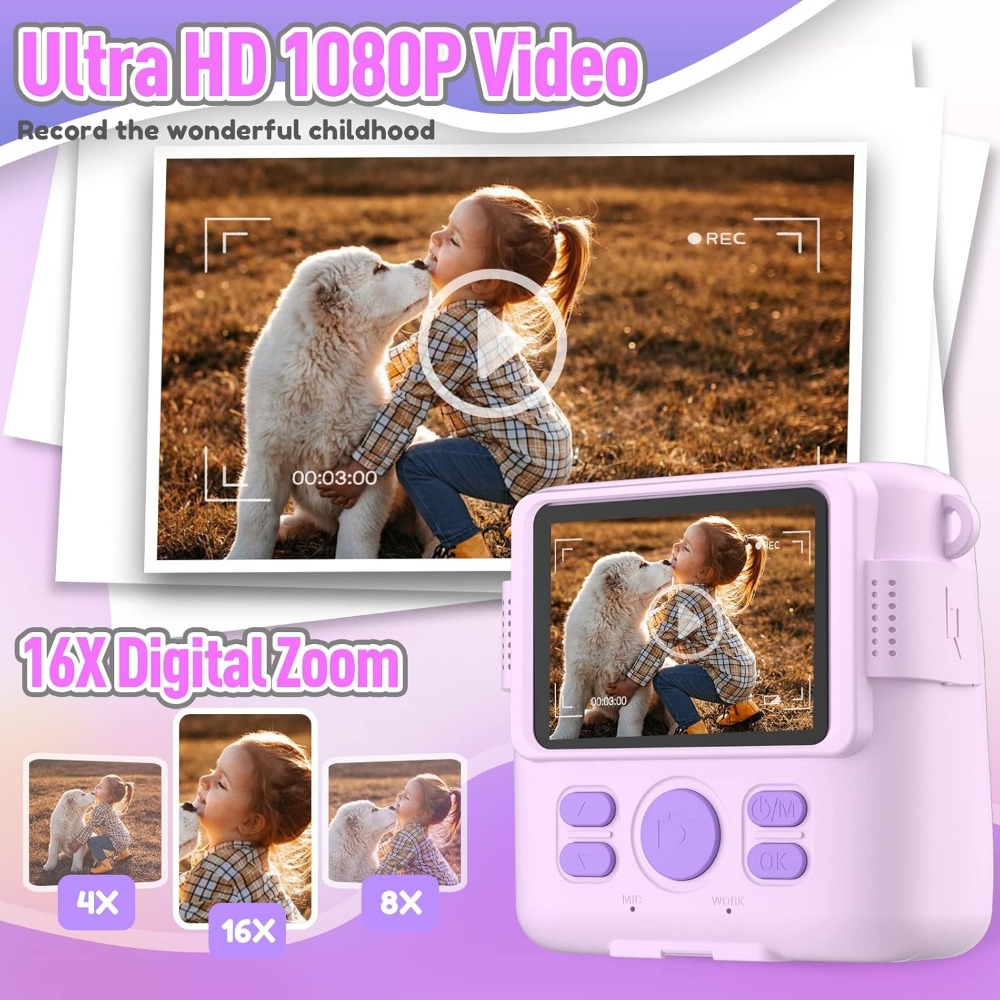 Natychmiastowy aparat fotograf – Kids Educational Videos recenzja i cena