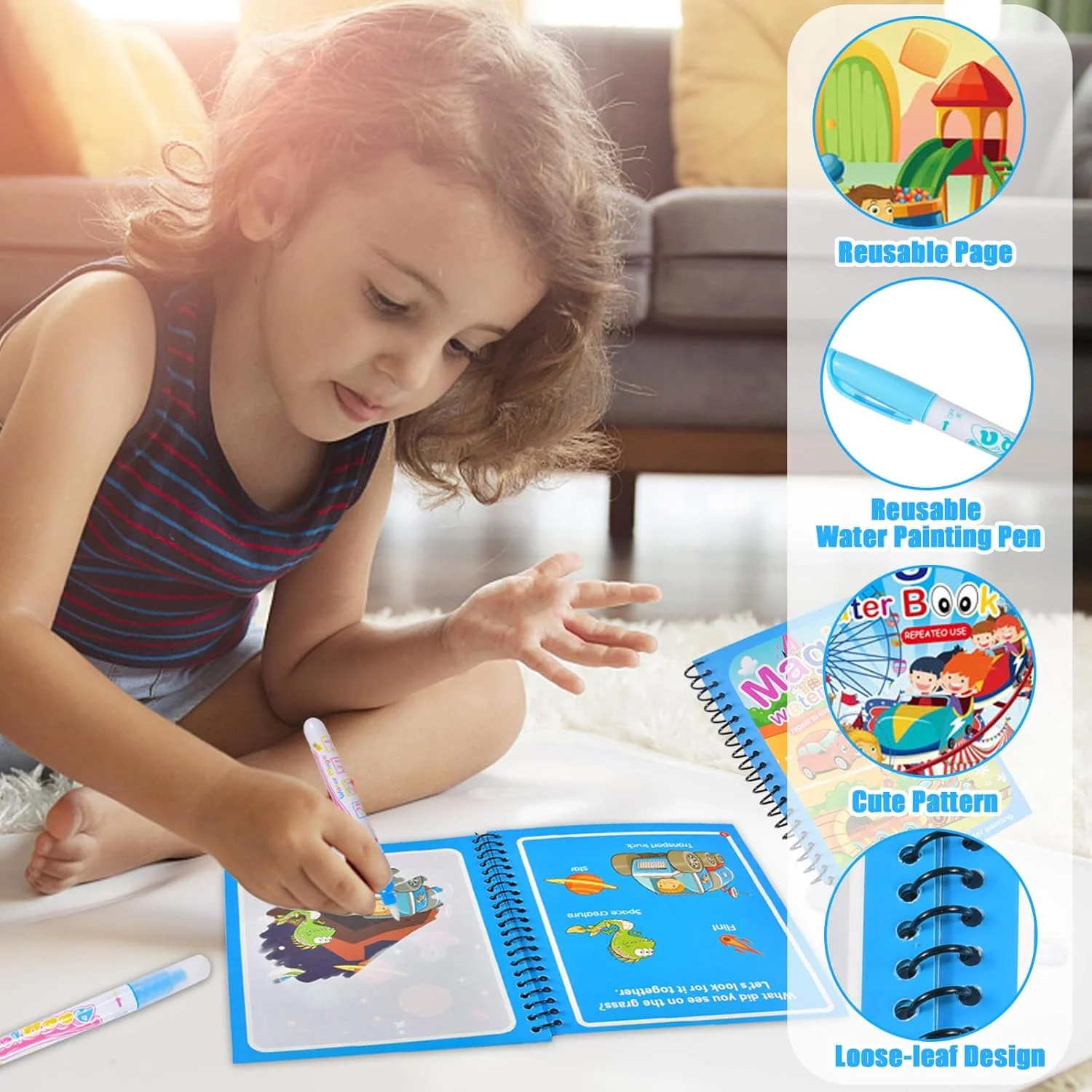 Książeczka do kolorowania wodą – Kids Education Laptop recenzja i cena