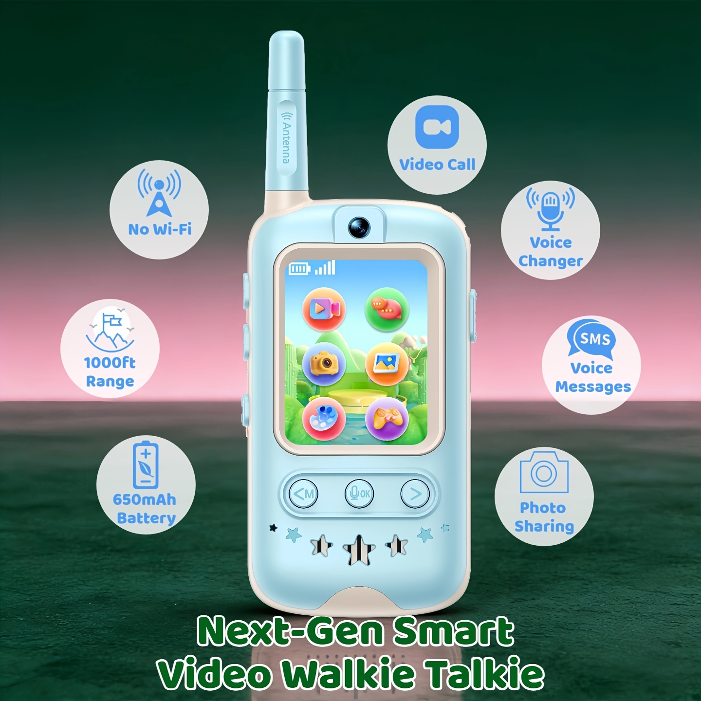 Zestaw Walkie Talkie z Wideo,  – Kids Educational Videos recenzja i cena