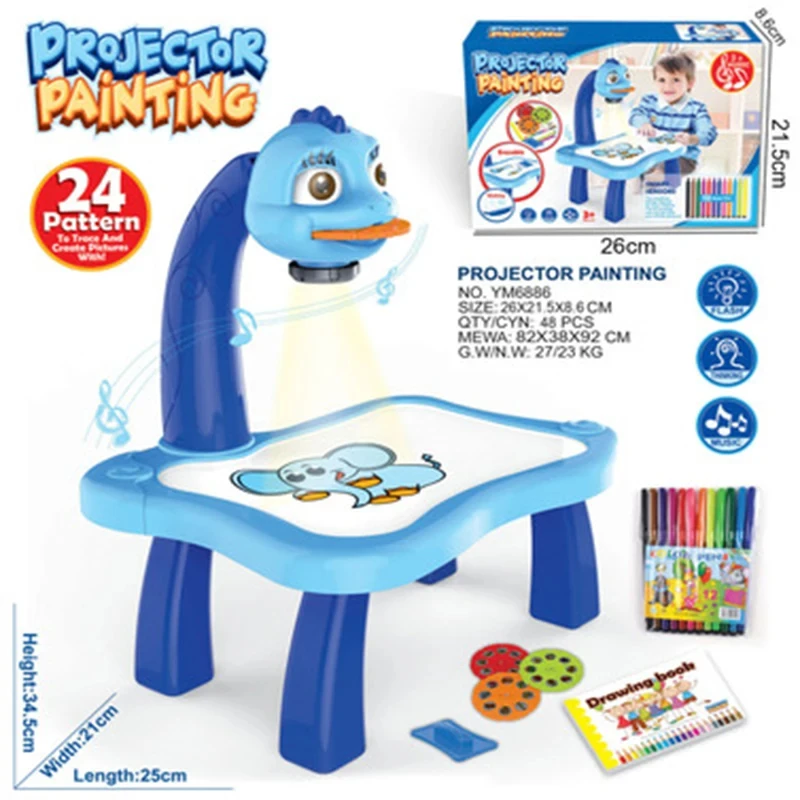 Projektor LED dla dzieci Stół  – Drawing Projector Kids recenzja i cena
