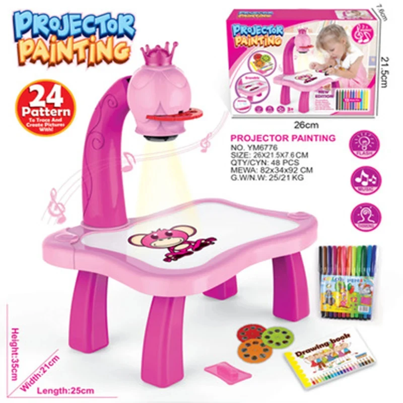 Projektor LED dla dzieci Stół  – Drawing Projector Kids recenzja i cena