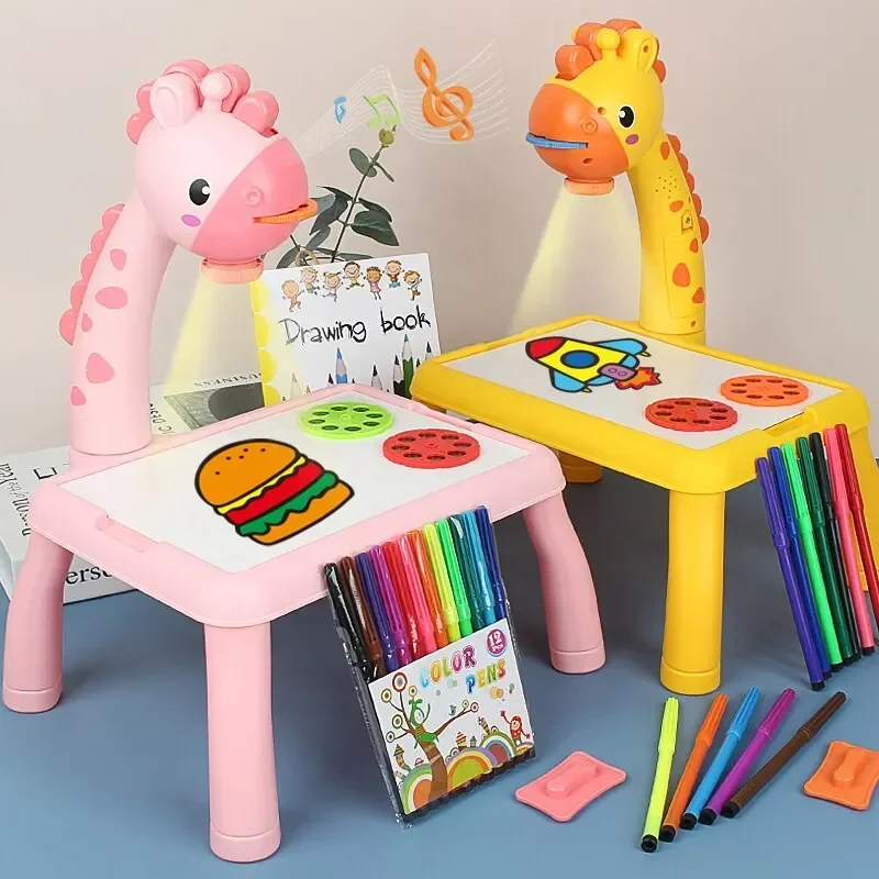 Tablica LED z projekcją, żyraf – Drawing Projector Kids recenzja i cena
